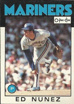 1986 O-Pee-Chee Baseball Cards 364     Ed Nunez